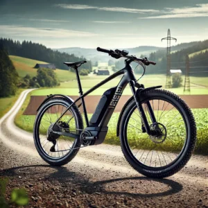 2025 Giant Revolt E+ Pro electric gravel bike on a scenic countryside trail