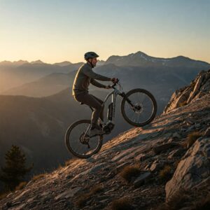 Experience the effortless power of a 750 watt electric bike conquering a steep incline.
