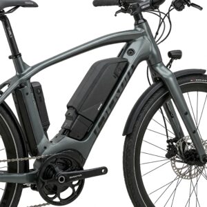Integrated battery design on a sleek 750w electric bike.