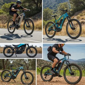 Enjoying an off-road adventure on a robust 1500w ebike.
