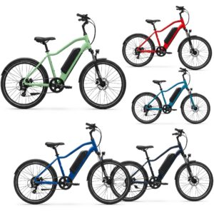 Various color choices available for the 20 inch e bike model.