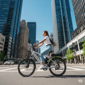 Seamlessly commute through the city on a Magicycle ebike, offering an efficient and eco-friendly way to get around.