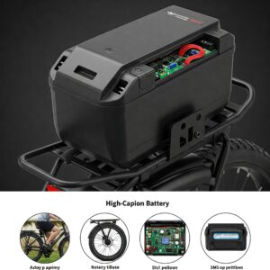 High-capacity 48v 30ah e-bike battery for extended electric bicycle rides.