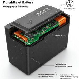 Key features of a durable 48v 30ah e-bike battery, such as waterproofing and BMS.