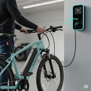 Easily charge your Magicycle ebike, ensuring you're always ready for your next adventure with a fully powered battery.