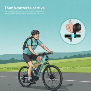"Illustration showcasing the benefits of using an e bike thumb throttle for speed control."