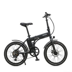 Demonstration of the folding feature of a portable 20 inch e bike.