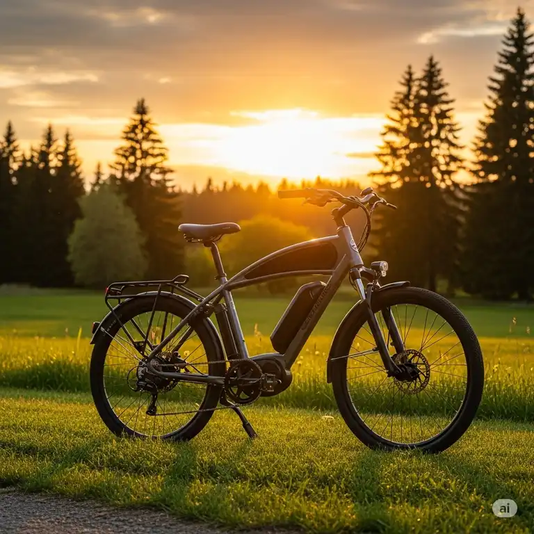 A custom-designed ebike by Mike Moser ebikes, showcasing its unique features and craftsmanship.