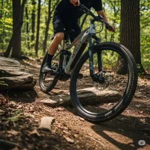 Keteles ebike tackling off-road trails, highlighting its robust suspension and durable tires for adventurous riders.