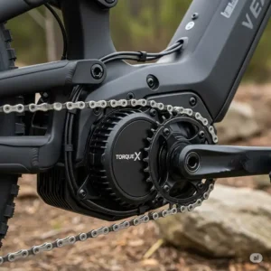 A powerful motor on electric bikes for heavy riders, offering strong torque and assistance.