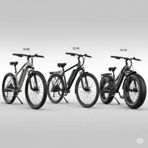 different 52 volt electric bike styles