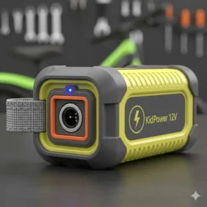 A rechargeable battery for an e-bikes for kids being shown in detail