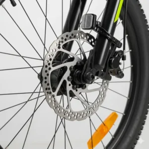 A lightweight e-bikes for kids frame, easy for a child to handle.