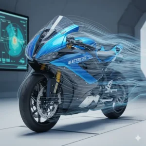 Aerodynamic design of the performance electric bike 300, optimized for minimal drag at high speed.