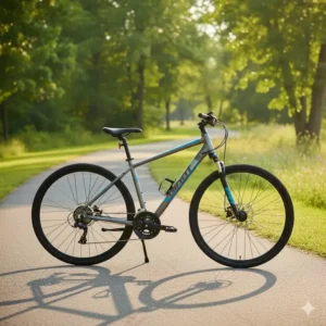 A detailed look at the lightweight ALUXX aluminum frame geometry of the giant hybrid bike, built for comfort and efficiency.