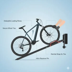 2-loading-process-electric-bike-rack-with-ramp-hitch-mount